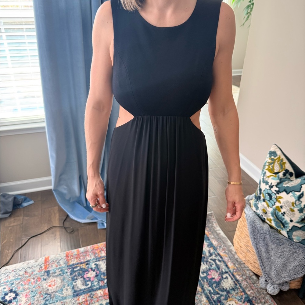 BCBG Black Backless Dress